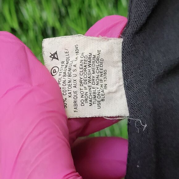 Vintage 90s Funny Cat Shirt L/XL 21x24 Black Russell Tuxedos The-Cat-is-Back - Picture 6 of 14